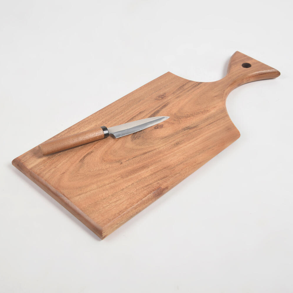 Abstract Acacia Wood Cutting Board