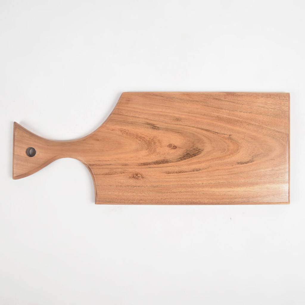 Abstract Acacia Wood Cutting Board
