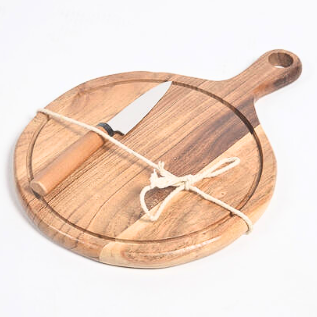 Acacia Wood Paddle Cutting Board