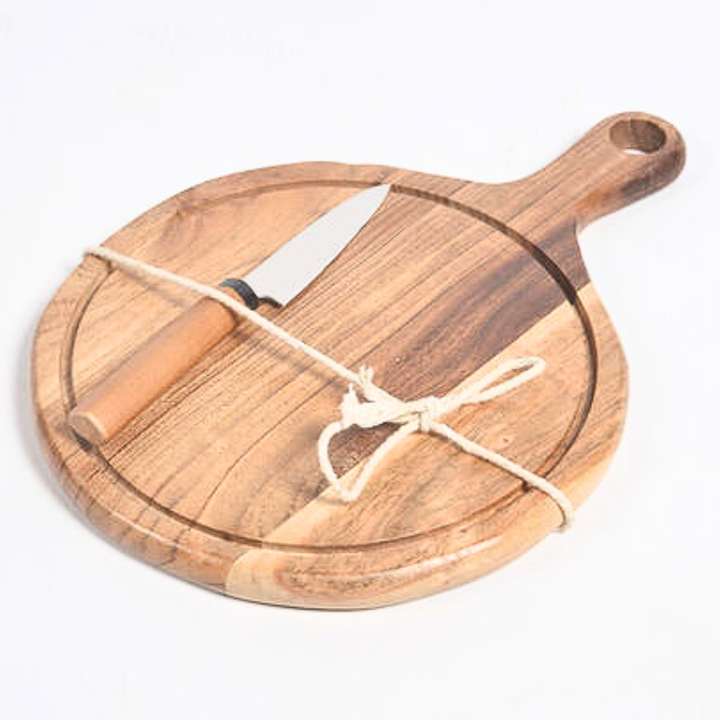 Acacia Wood Paddle Cutting Board