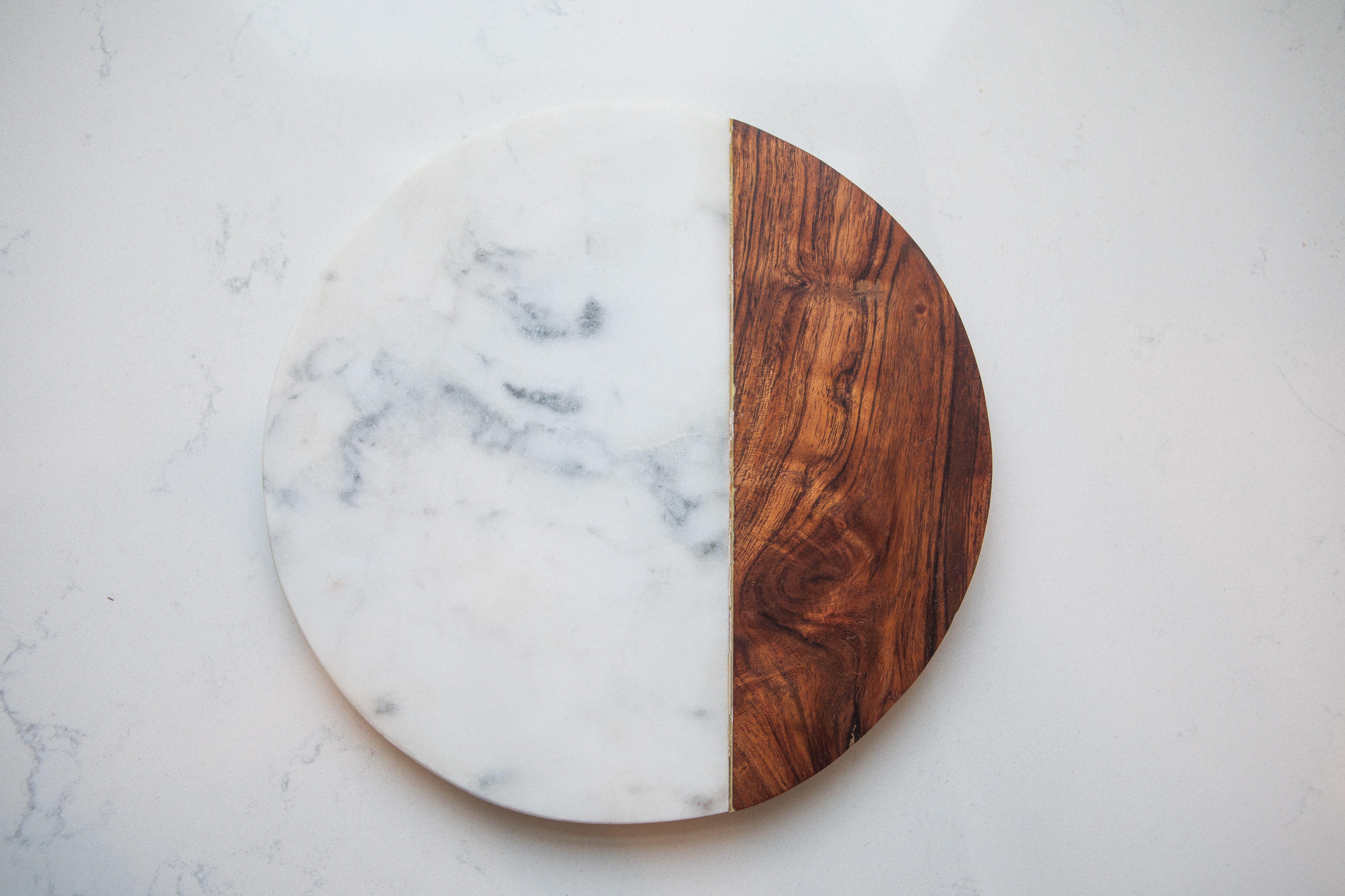 Colorblock Stone & Wood Cutting Board
