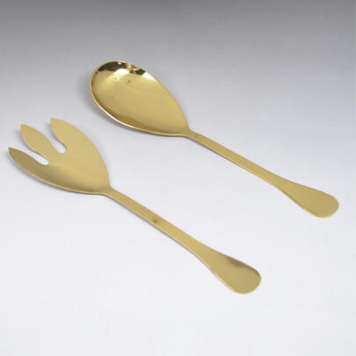 Gold-Toned Stainless Steel Salad Servers (set of 2)
