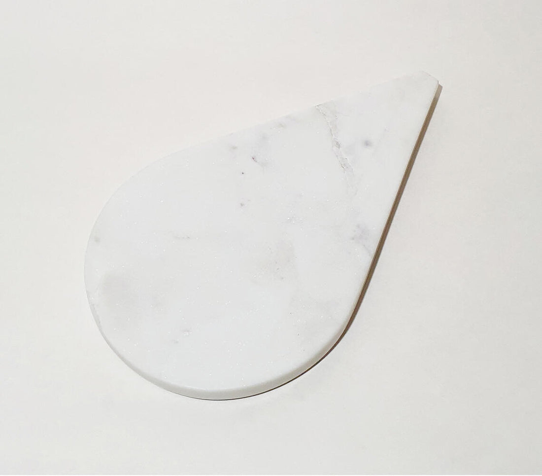 Hand-Cut Marble Droplet Cheese Board