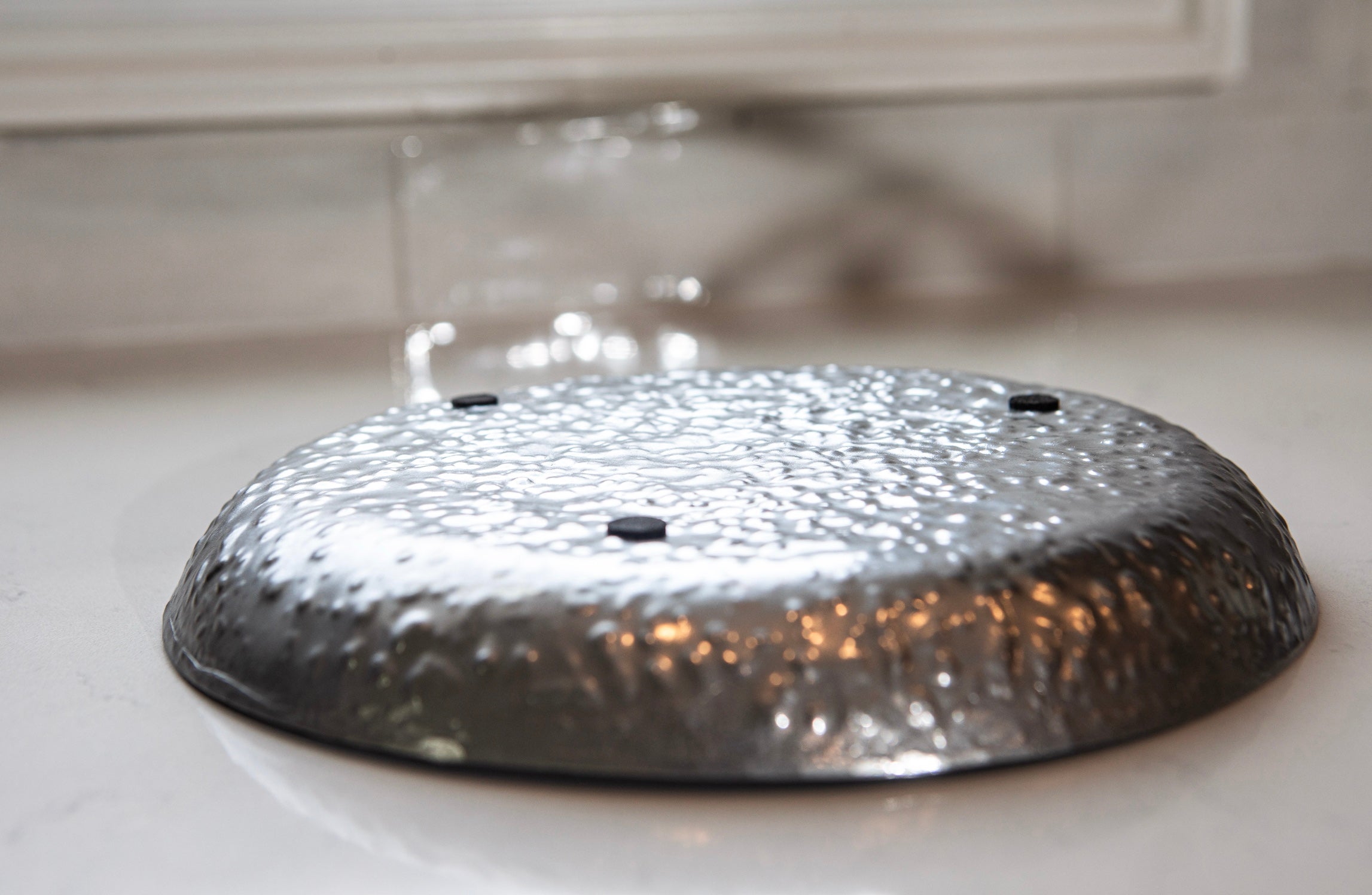 Hammered Aluminum Serving Plate
