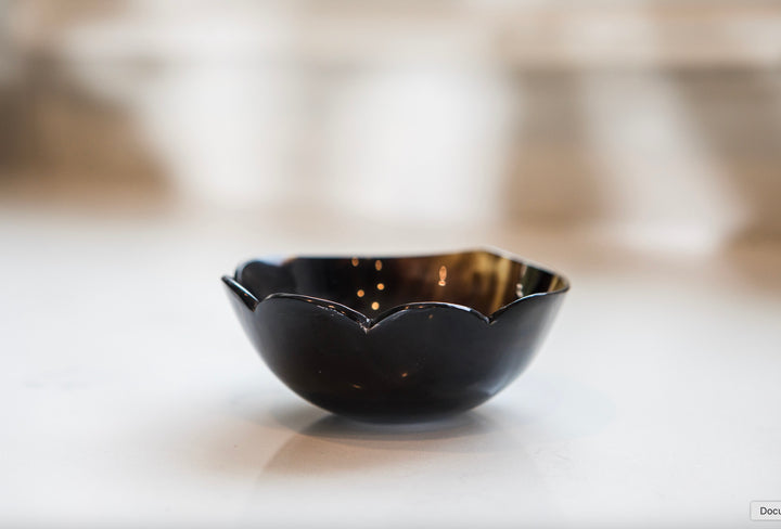 Hand-Cut Recycled Horn Bowl