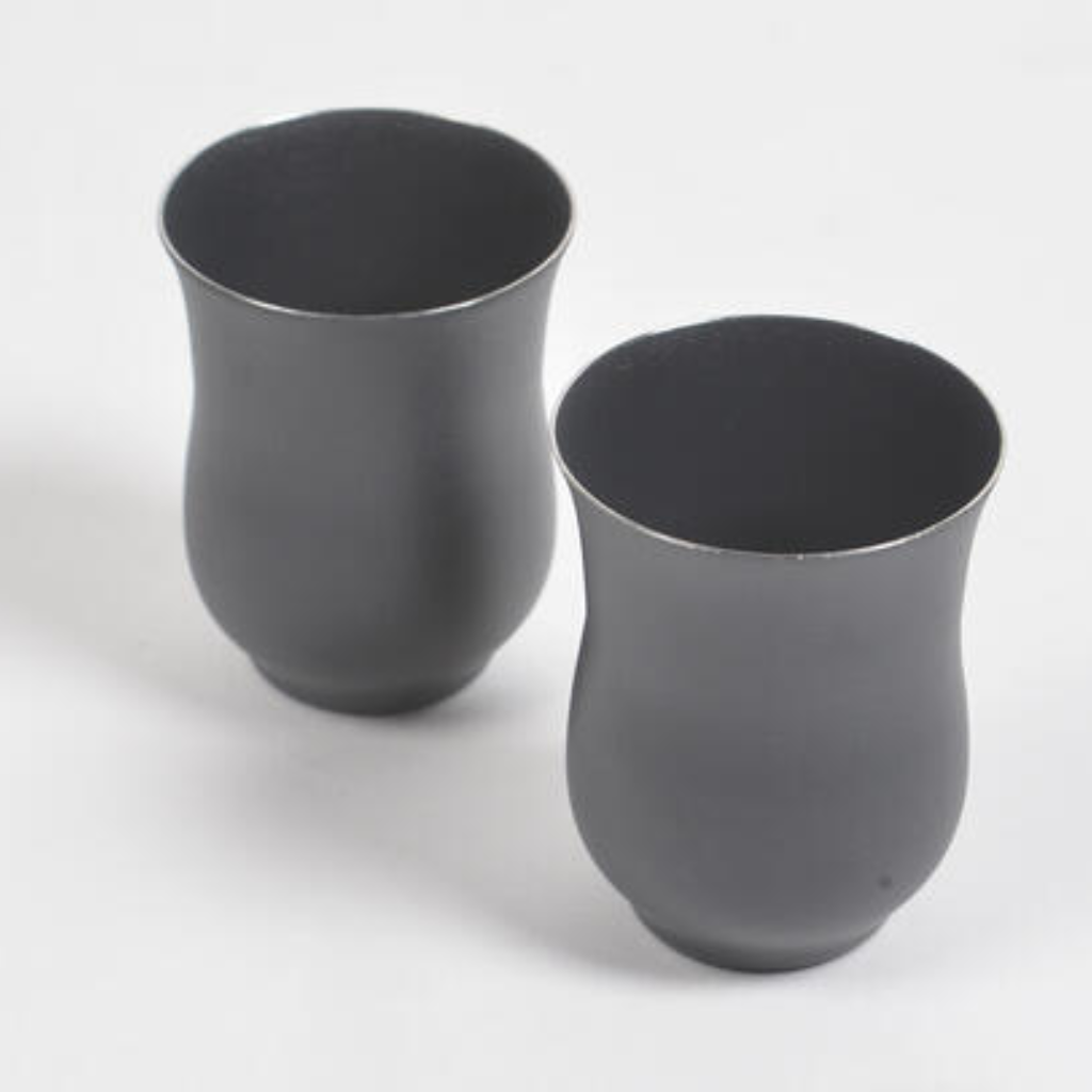 Matte Black Stainless Steel Mini Tumblers (set of 2)