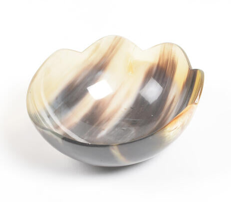 Hand-Cut Recycled Horn Bowl